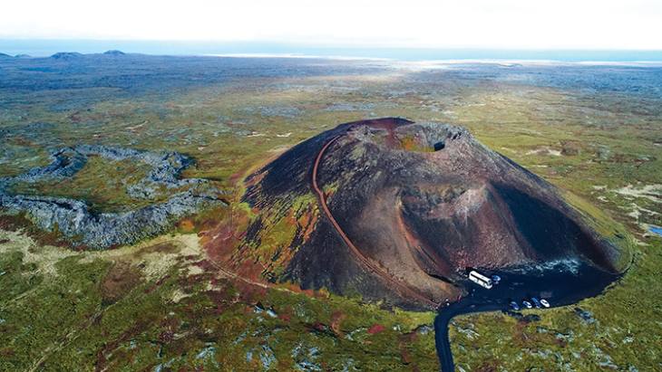 Saxhóll Crater